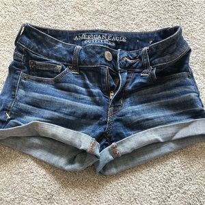 American Eagle jean shorts size 0